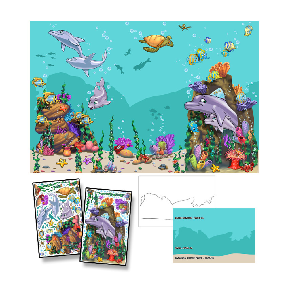 Undersea Wall Mural Kit