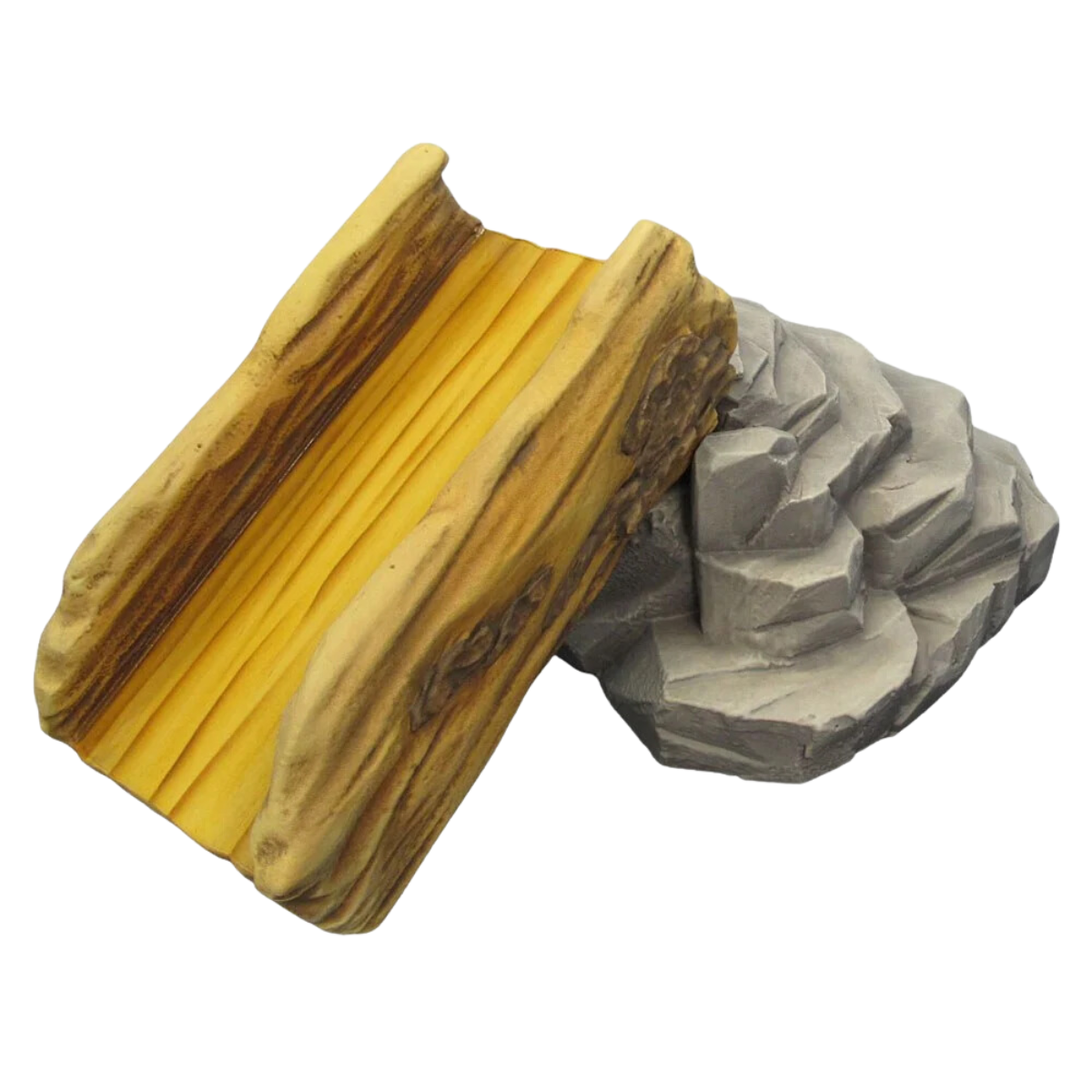 Sculpted Log Rock Slide