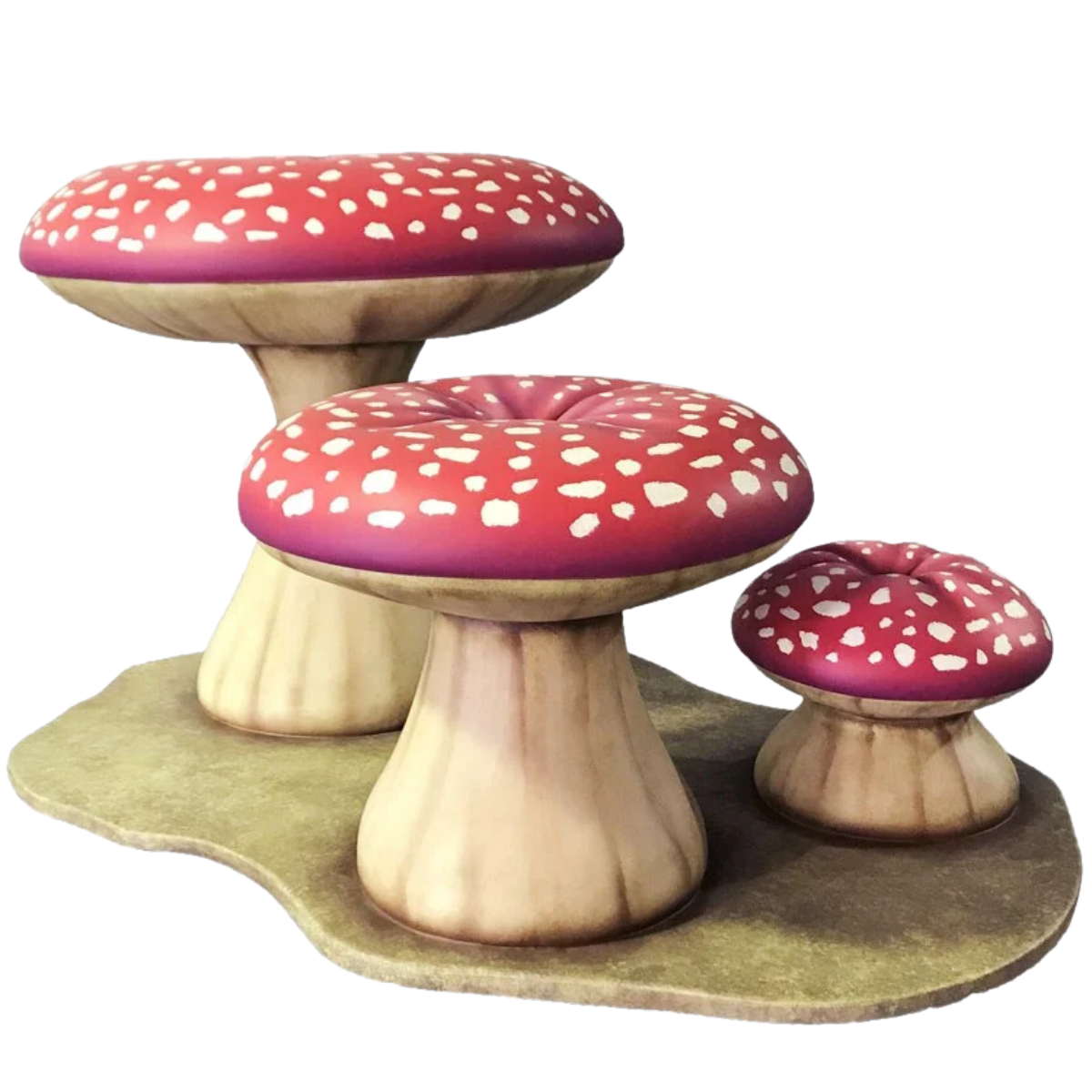 Sculpted Mushrooms (Set of 3)