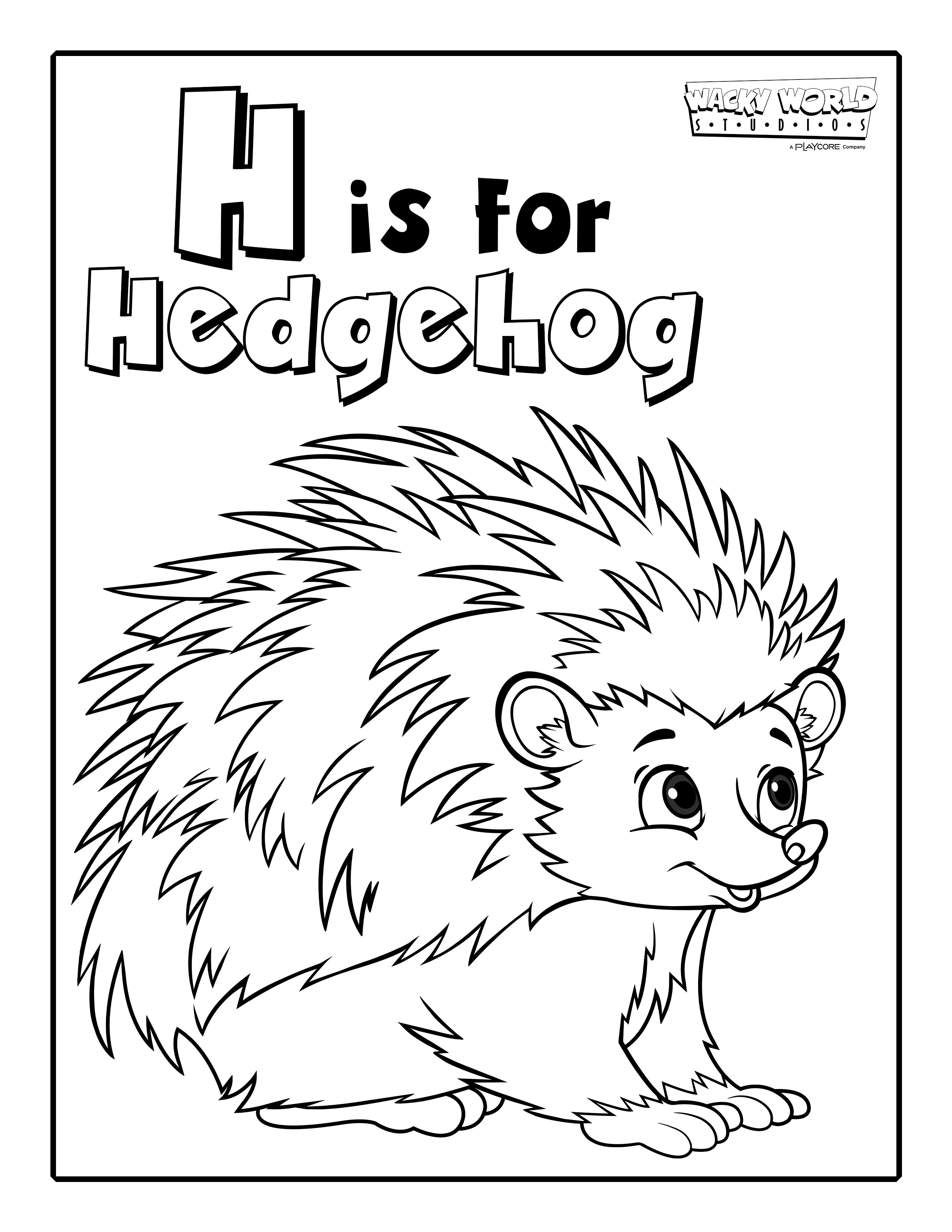 H is for Hedgehog