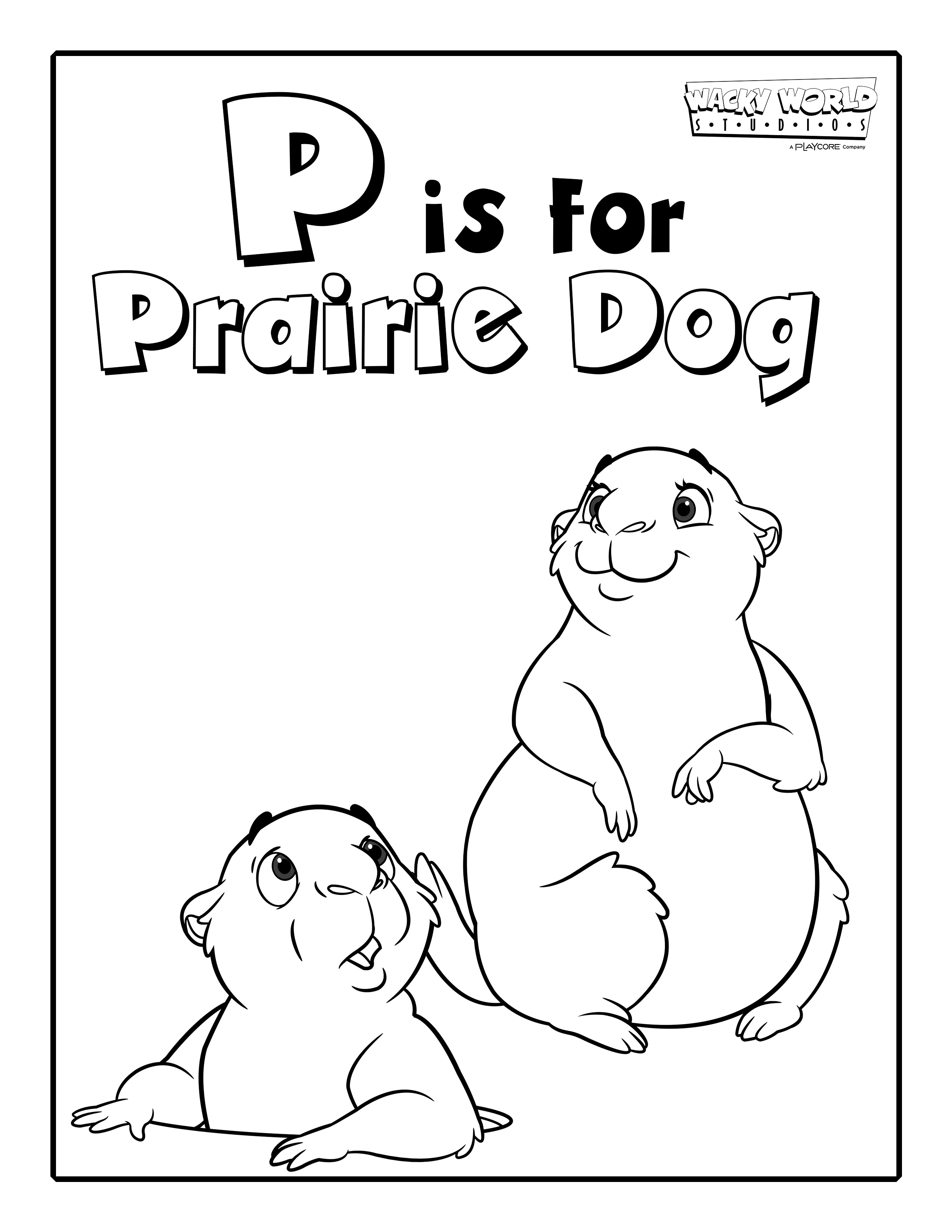 P is for Prairie Dog