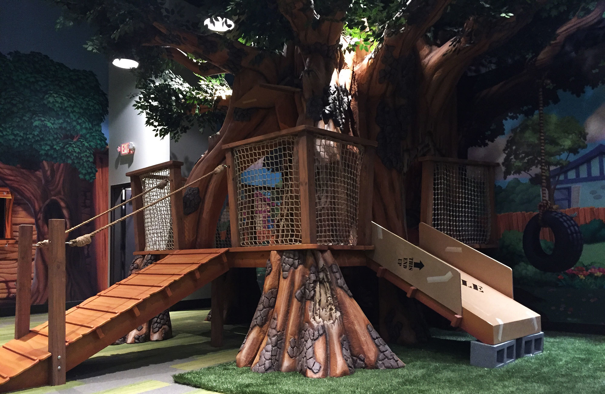 3D Treehouse Slide and Play Area at Christ Fellowship Church