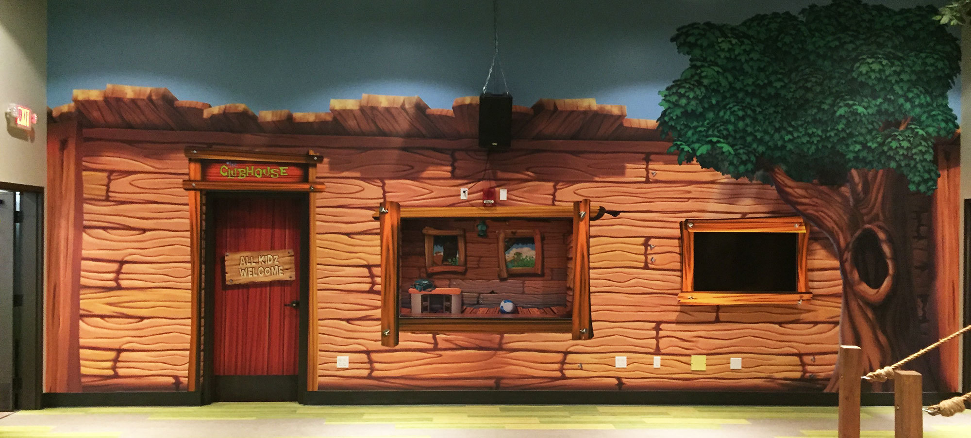 Treehouse Themed Puppet Stage at Christ Fellowship Stuart