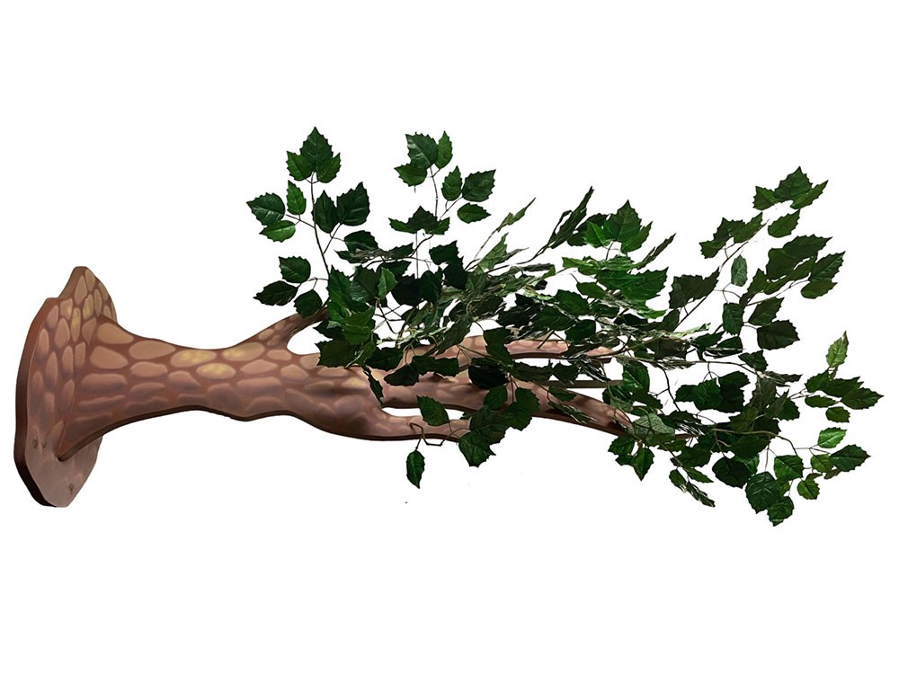 Printed Tree Branches with Foliage