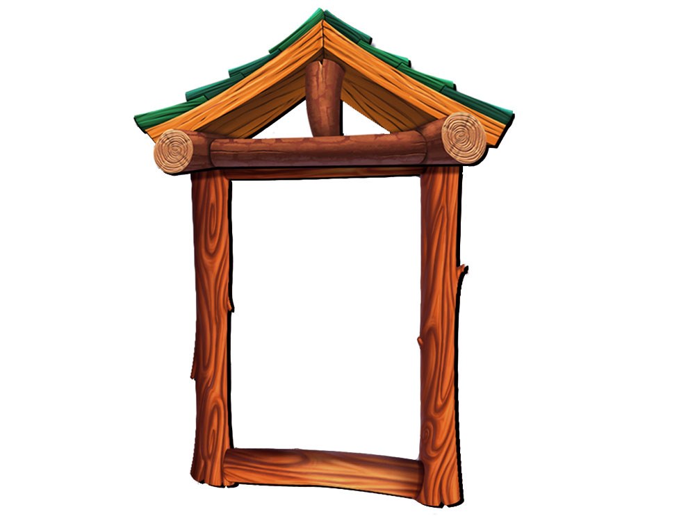 Printed Camping Themed Bulletin Board or Mirror Frame