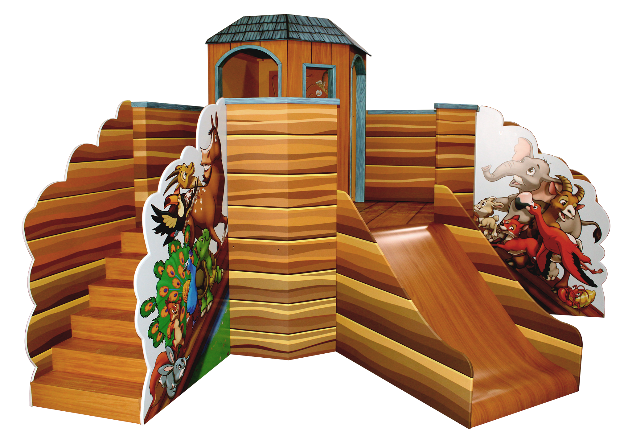 Printed Noah's Ark Play Element with Slide