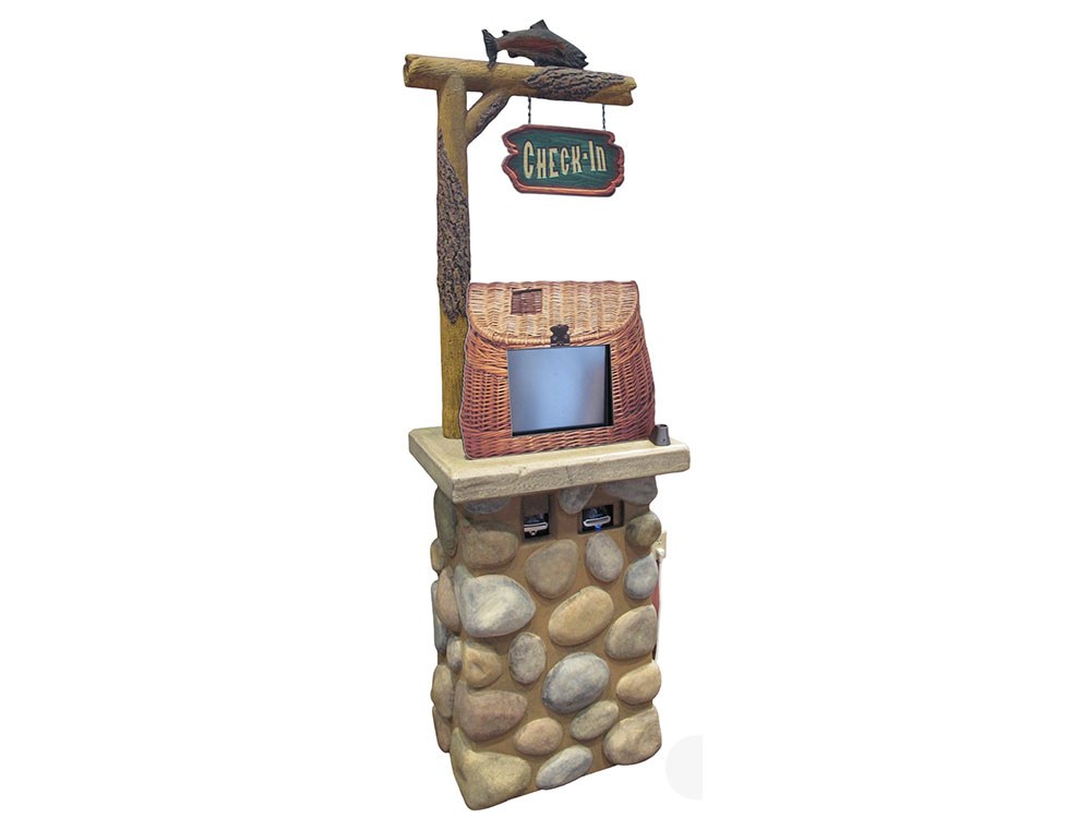 Sculpted Mobile Camping Check-In Kiosk