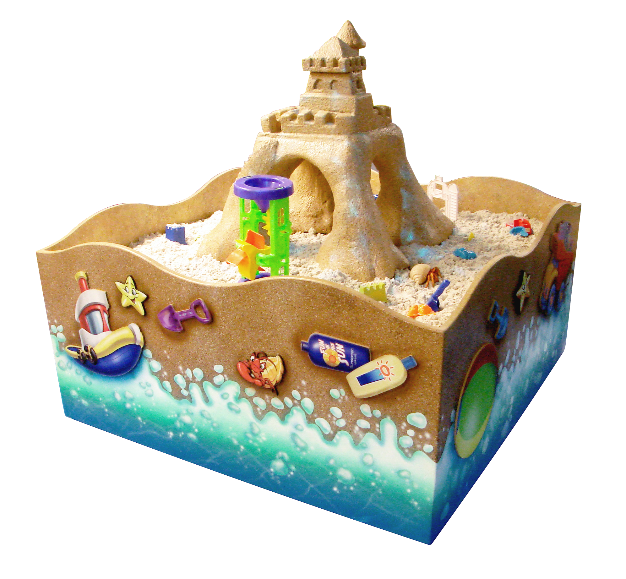 Sculpted Sand Castle Sandbox