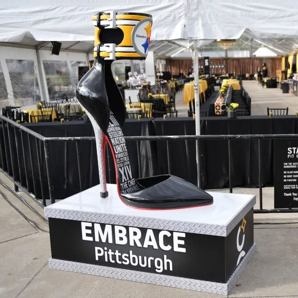 3D Sculpted High Heel Shoe for Charity Event at Embrace Pittsburgh